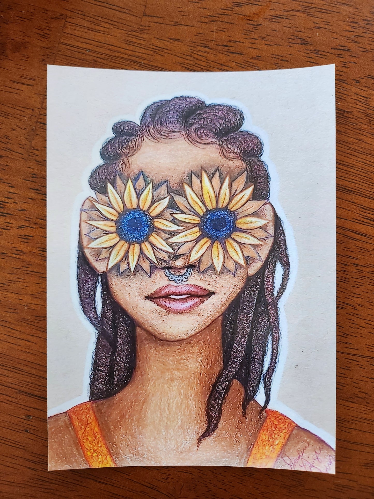 5"×7" Sunflowers Print