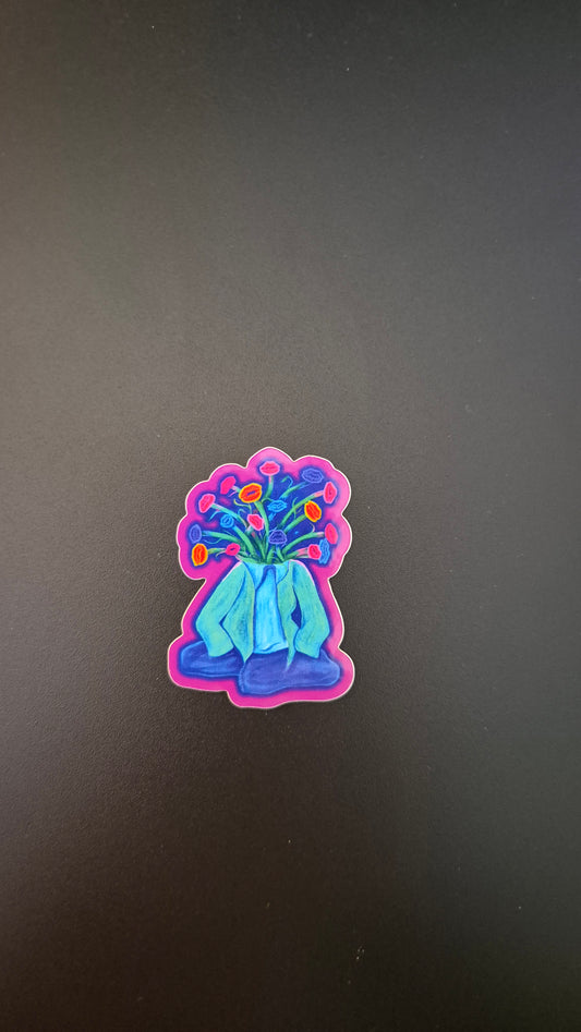 2" Flowers Sticker