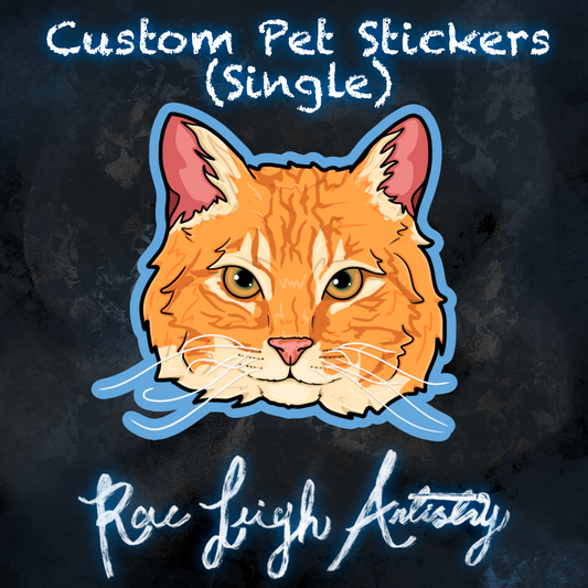 10 Custom Pet Stickers (Single)
