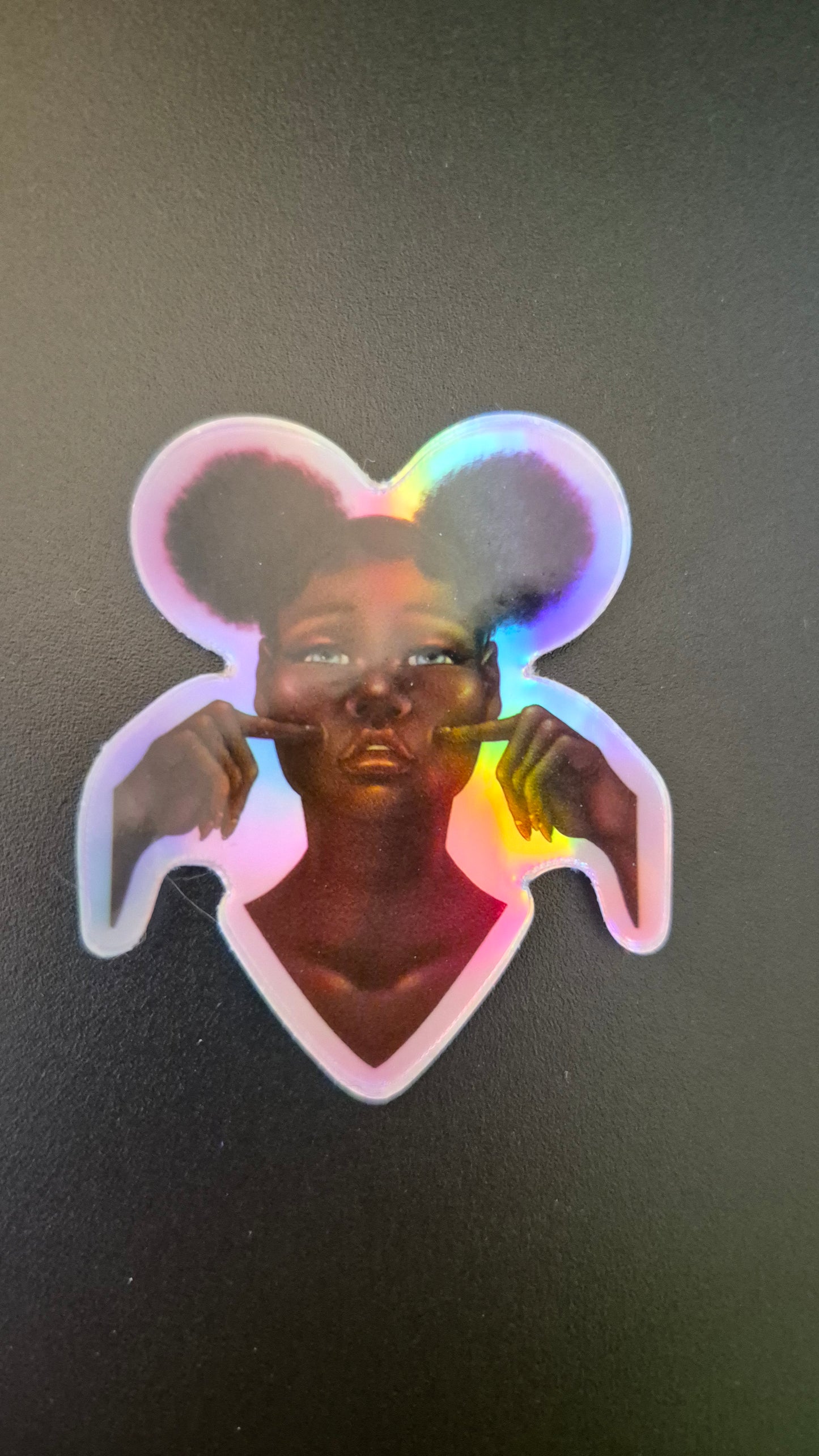 2" Black Beauty - A Grade Holo Sticker