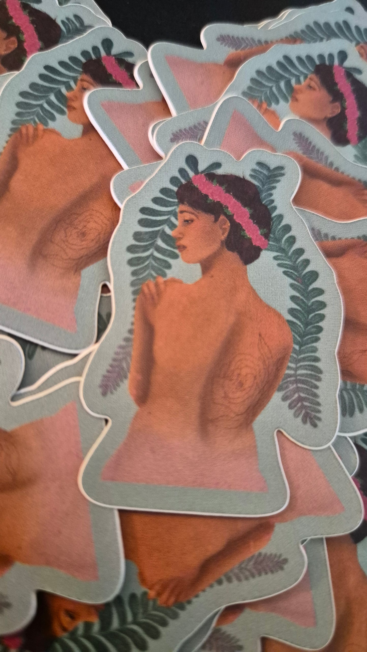 2" Rose Vine Sticker