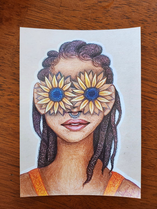 5"×7" Sunflowers Print