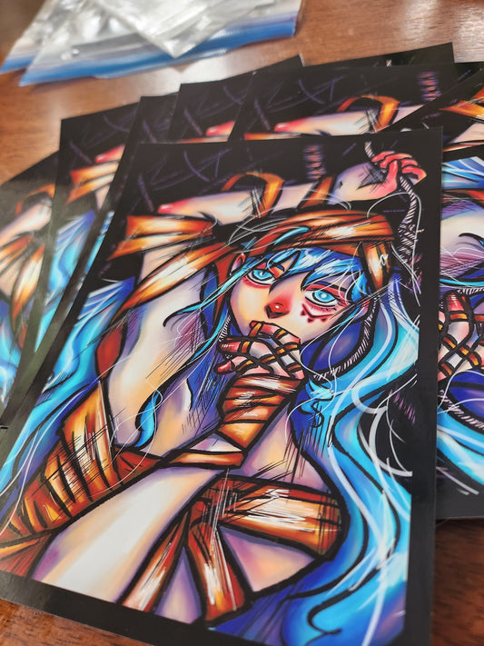 6"×8" Crimson Noose Print