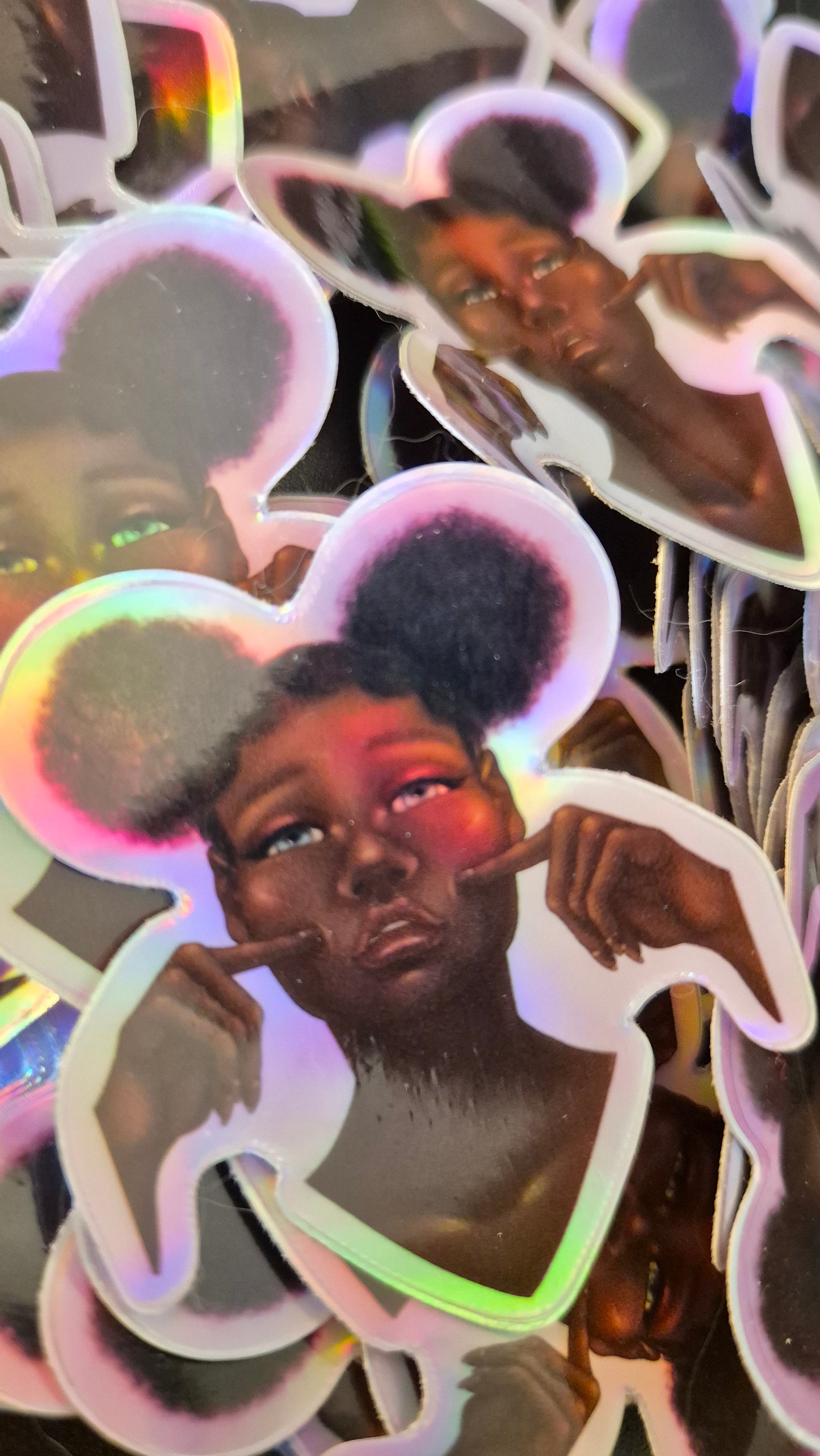 2" Black Beauty - A Grade Holo Sticker