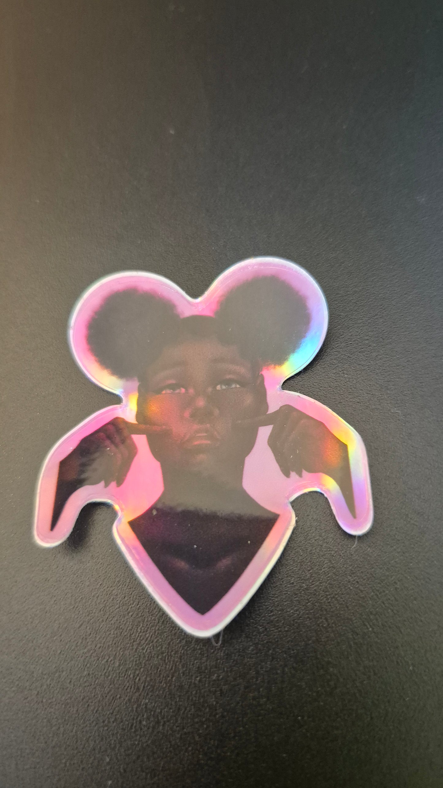 2" Black Beauty - B Grade Holo Sticker