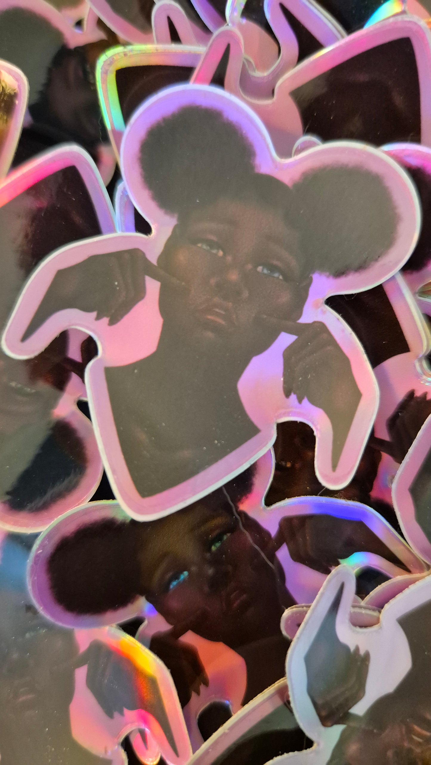 2" Black Beauty - B Grade Holo Sticker